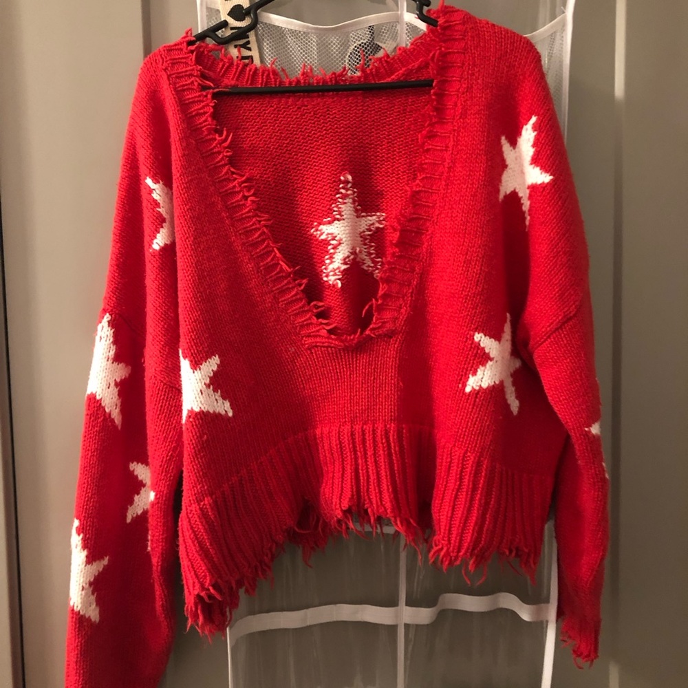 WILDFOX Red Star Sweater